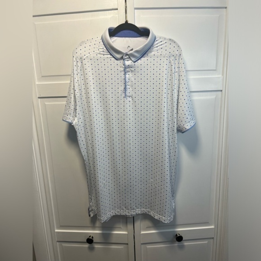 Head Golf Short Sleeve Polo Shirt Size Men’s XXL Color White,Blue And Purple